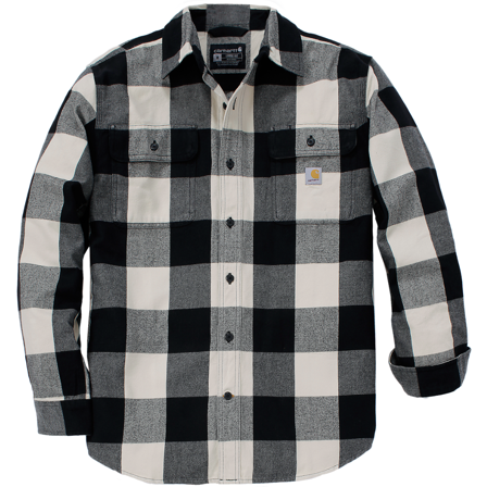 Carhartt Workwear Carhartt M's Long-Sleeve Plaid Shirt Oat Milk