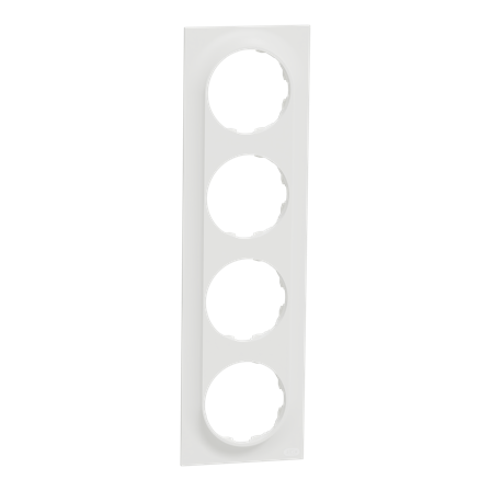 Elko EKO50006 Ram 4-roms Renhvit, Strømbrytere & vegguttak
