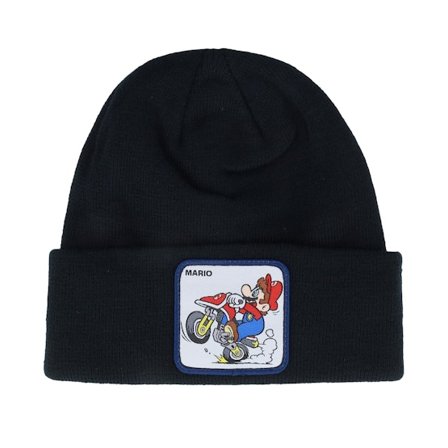 Capslab - Noir cuff Bonnet - Super Mario Kart Black Cuff @ Hatstore