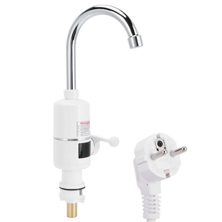 Køkkenhane Øjeblikkelig Opvarmning Vand DualUse Elektrisk Varmtvandsarmatur 220V (EU-stik)