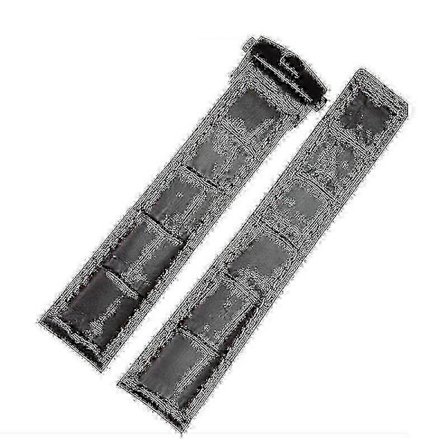 Tag Heuer -kellon rannekkeet aitoa nahkaa, saatavana koot 19 mm, 20 mm ja 22 mm, värivaihtoehdot musta ja punainen - JX