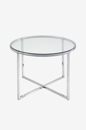 AC Design Furniture - Lampbord, Lovise dia 55 cm - Transparent - Småbord - Från Homeroom