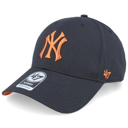 47 Brand - MLB Svart adjustable Caps - New York Yankees Ombre Snap Mvp Black Adjustable @ Hatstore