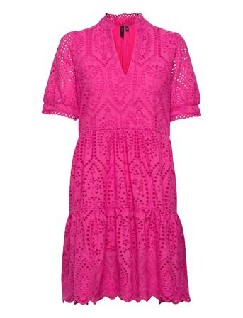 Yasholi Ss Dress S. Lyhyt Mekko Vaaleanpunainen YAS
