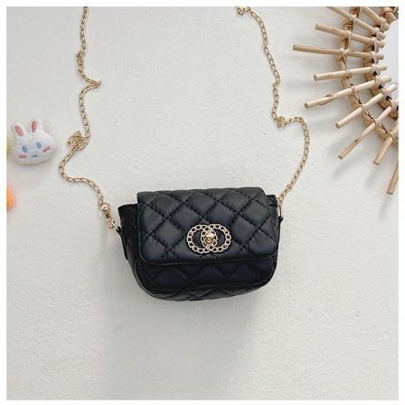 Studenter Skole Taske Børns Taske Ny Pige Prinsesse Skulder Rygsæk Børn Søde Møntpung Gave Messenger Tilbehør Taske-Sort