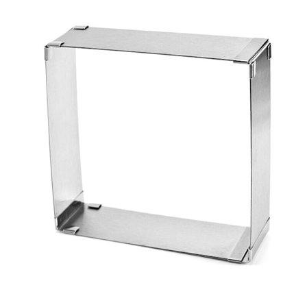 Stor justerbar mousseform i rustfritt stål, teleskopisk kakeform, bakeverktøy