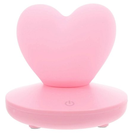 Hjärtformad Nattlampa USB Uppladdningsbar Hjärta Lampa Touch Lampa Hjärta Sänglampa[D]