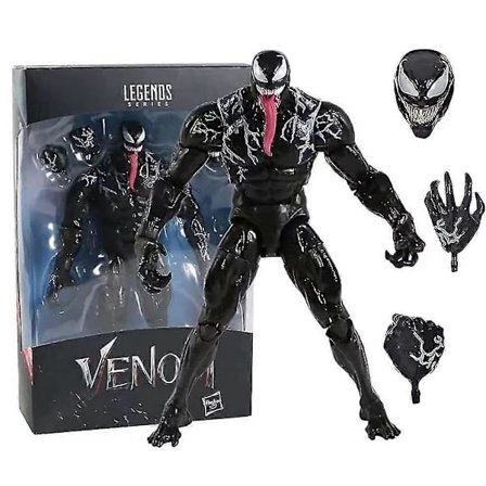 Venom Actionfigur, Rörliga Lederfigurer Venom Samlarmodell Leksak Med Utbytbara Tillbehör Present För Fans