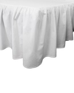 Sengekappe med Volang Hvit