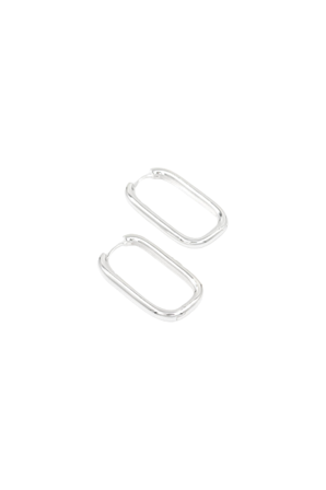 Edge Hoops Silver