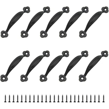 10 Retro Knotter Skaphåndtak Dørknotter Rustikk Senteravstand Sink Legering (80mm)