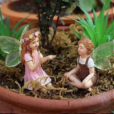 /EA/Blomsterfeer Harts Ornament Blomkruka Dekoration Plug-in