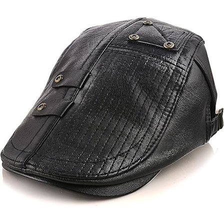 Herrar Beret Hatt Bomulls Spänne Justerbar Newsboy Hatt Cabbie Gatsby Keps