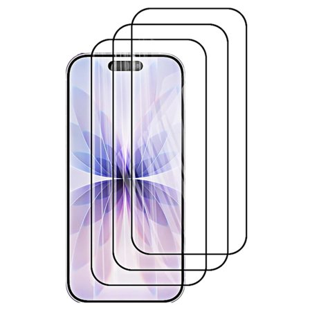 iPhone 17 Glasskydd 2.5D Svart Ram