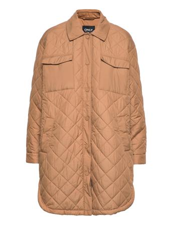 Onltalia Long Quilt Shacket Otw Beige ONLY