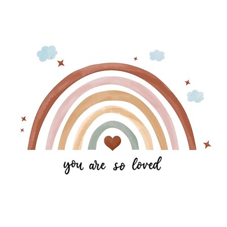 Regnbue graffiti veggklistremerker for barneromsdekorasjoner Pvc