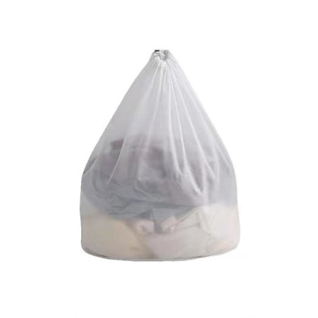 4 stk Mesh Grov Nett Vaskeripose Med Snøring(L)