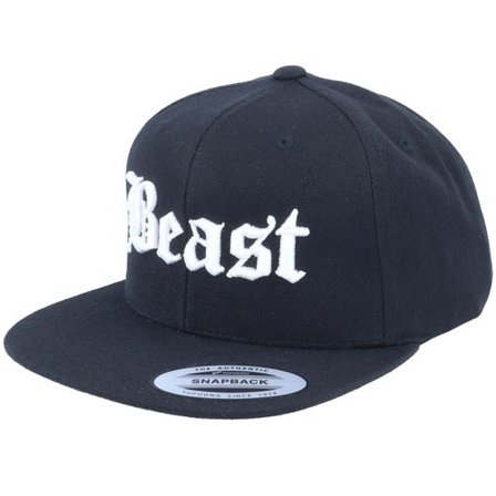 Blackletter - Svart snapback Keps - 3D Beast Black Snapback @ Hatstore
