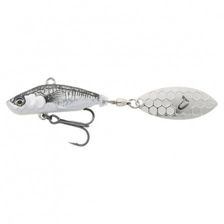 Savage Gear 3D Sticklebait Tailspin 7,3cm, 13g Sinking - Black Silver