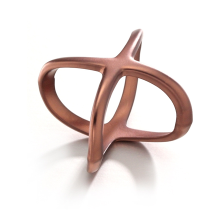 Endless Skjerfring Kryss Matt Bronze