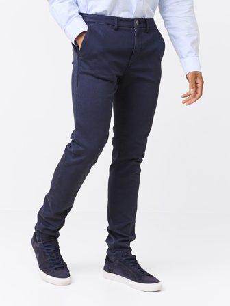 Jean Paul - Alan Color Hyper Stretch Chino - Herre - Blå - Bukser & Jeans - 3634