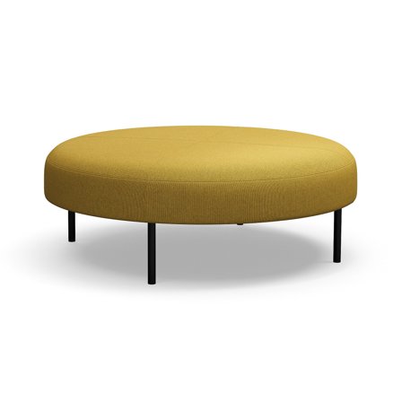 Hocker, VARIETY, Ø 1200mm, Stoff Blues CSII, gold