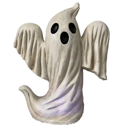 Halloween Ghost Pumpkin Resin Ornament Ghost Holding Pumpkin