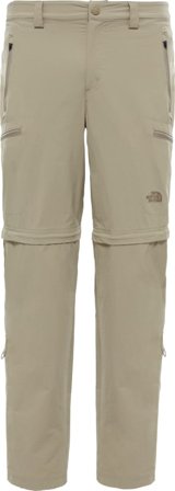 The North Face Men's Exploration Convertible Pant Men hiking trousers Beige 32 Regular