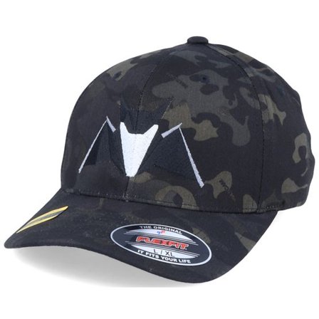 Origami - Camo flexfit Keps - Paper Bat Black Camo Flexfit @ Hatstore