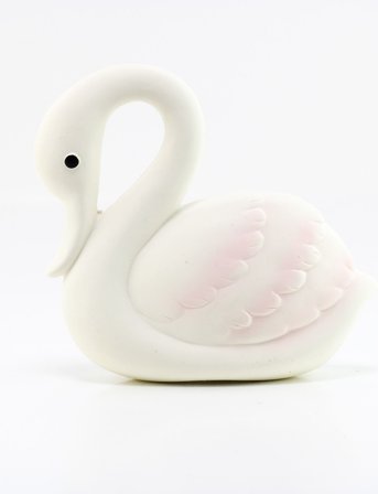 Rätt Start | Natural Rubber Teether, Swan | ONE SIZE