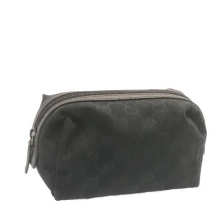 Gucci Vintage, Pre-owned Canvas gucci-bags Zwart, unisex, Maat:ONE Size,leer