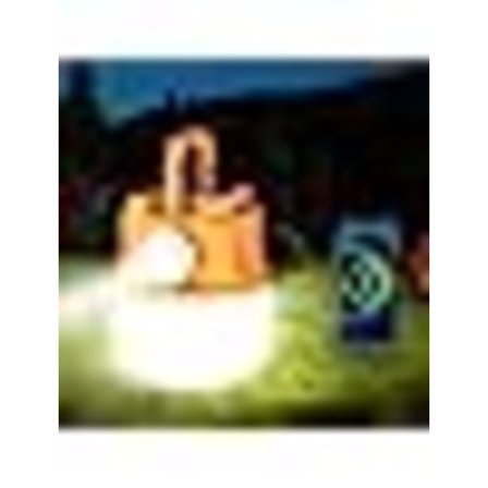 IC Campinglys 2023 Oppgradert Oppladbar, Balkwan Zoom LED-lys for strøm, 5000mA Sol Lommelykt, Nødlys, 48 ​​timers kjøretid (oransje)