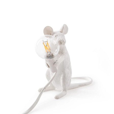 Nordic Animal, Resin Mouse Lamp