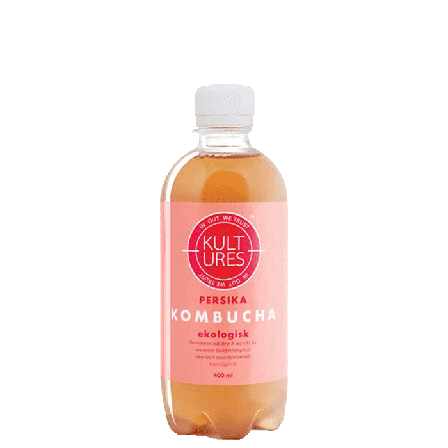 Kultures Kombucha Peach, 400 ml