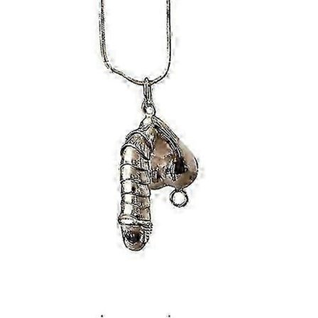 Sterling Sølv Penis Vedhæng Halskæde Sjov Unik Smykke Vedhæng Halskæde Valentinsgave til Mænd & Kvinder (FMY)