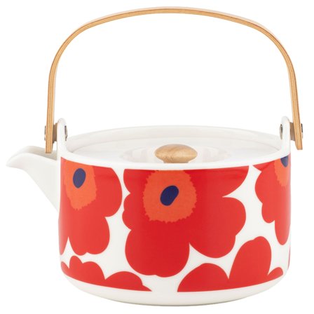Marimekko Unikko tekande 7 dl, hvid, rød, blå | KitchenOne