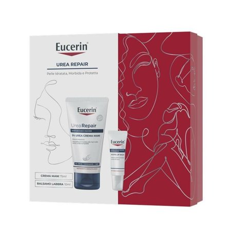 Eucerin Cofanetto Urearepair Crema Mani 75ml + Balsamo Labbra