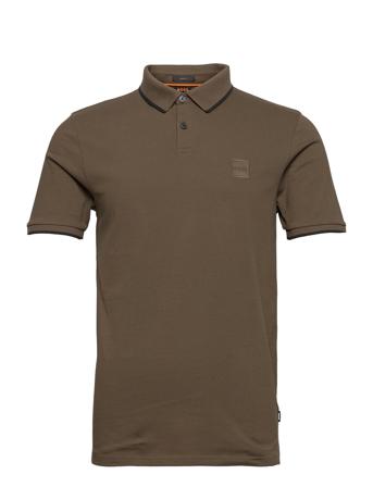 Passertip Polos Short-sleeved Grønn BOSS