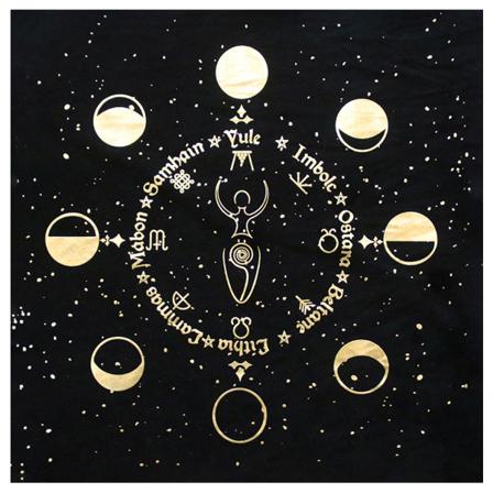 Fyrkantig form Pendel spådom Altare Bordsduk Brädspel Tarot Pad Rune Duk Astrologi Oracles Brädspelsmatta 8