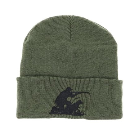 Hunter - Grön cuff Beanie - Hunting Team Olive Fold Beanie @ Hatstore