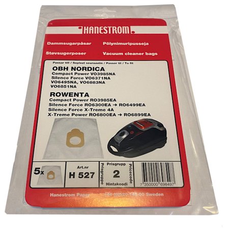 Dustbags OBH Nordica Silence Force 5Pk