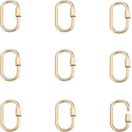 Karbinhake med skruvlås Oval Nyckelring Mässing Oval Skruvlås