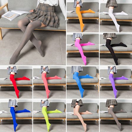 Long Stocking Long Knee Socks Women Cotton Thigh High Over The Knee Stockings#