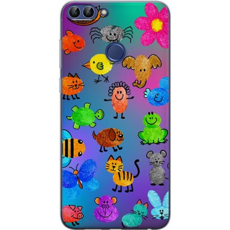 Yhteensopiva Puhelinkuori Huawei P smart Little Scribble Friends