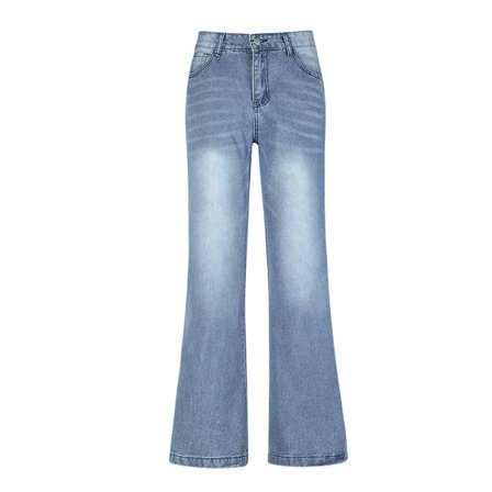 Dame Bootcut Jeans Højtaljede Jeans Lige Vide Jeans Casual Baggy Jeans