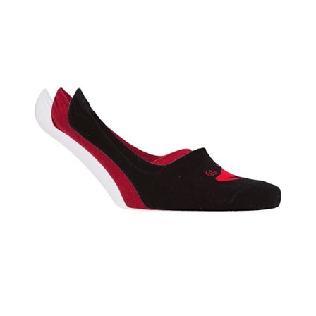 Money Mens Invisape Trainer Socks (3-pack) One Size Vit/Röd/Svart