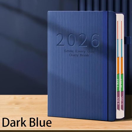 2026 Ny Kalender Loggbok: Självdisciplin Check-In, Tidshantering, Daglig Sida, 365-Dagars Planerare, Kontor, 400 Sidor, Schema | Visuell