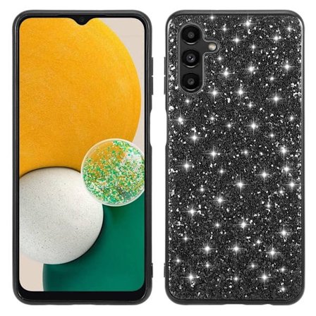 Glitter Samsung Galaxy A34 5G Etui - Sort