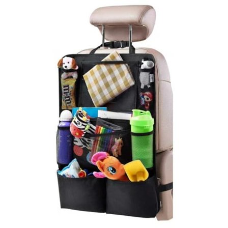 Car Seat Organizer - Backseat Organizer for Kids Kick Mat Car Back Seat Protector