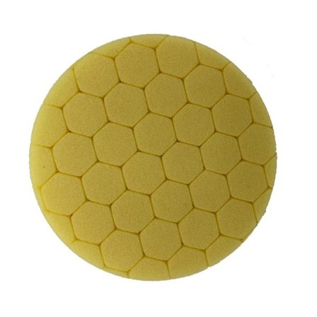 Snedställd svamp polering vaxning bricka restaurering bricka bil skönhet vaxning bricka 6 tum medium gul (4-pack)